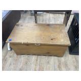 Wood Chest w/Contents 41"L x 22"W x 20"H