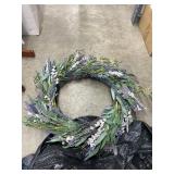 Faux Lavender Wreath