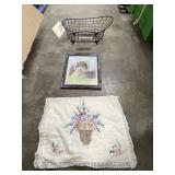 Old Girl Picture - Metal Bath Basket  & More
