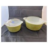 2 - Princess Pyrex Dishes w/Lids