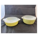 2 - Princess Pyrex Dishes w/Lids