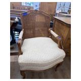Vintage Wicker Back Side Chair