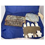 3 Pcs - Wood/Metal Wall Dï¿½cor