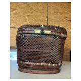 Large Wicker Basket w/Lid