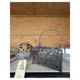 4 Pcs - Metal Colander - Gold Toned Metal Ball