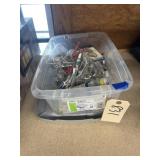 Plastic Tote w/Hooks - Eyelets - Door Knobs