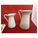 2 - Ikea Enameled Pitchers