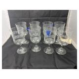 8 Pcs - Glass Stemware