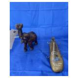 Wooden Carved Elephant - Shoe Form