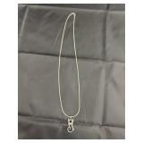 925 JW BR Diamond Kitty Pendant on 925 Chain