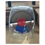 Clear Glass Candy Jar w/Metal Lid