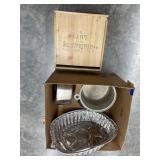 Wood Box - Aluminum Cookware - Turkey Pan