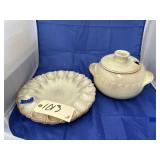 Frankoma Egg Plate & Soup Tureen - no ladle