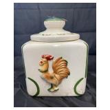 Large Porcelain Canister w/Lid