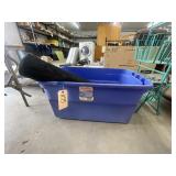 Plastic Tote w/Landscaping Fabric? 36"W