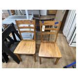 2 - Wood Dining Chairs