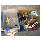 Glass & Plastic Baby Doll Figurines - Glass Bottle