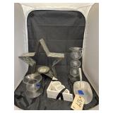 5 Pcs - Stainless Steel Scoop - Glass Vases