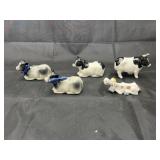 Assorted Cow Themed Salt/Pepper Shakers
