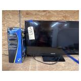 Samsung 24" TV w/Cord & Philips Antenna