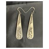 925 Kokopelli Dangle Earrings