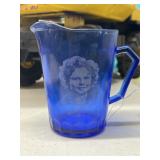 Blue Shirley Temple Pitcher