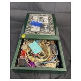 Photo Frame Jewelry Box w/Costume Jewelry