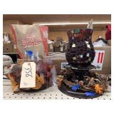 3 Pcs - Glass & Tiffany Style Candle holders