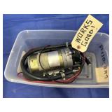 Electronic Fuel Pump in Plastic Bin