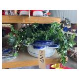 Ceramic Planter w/Faux Greenery