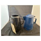 2 - Granite Coffee Percolator & Tea Pot