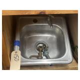 Stainless Steel Sink w/Vintage Copper Spigots
