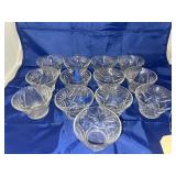 13 Pcs - Anchor Hocking Star of David Sherberts