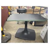 Black Pedestal Table