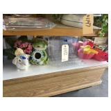 Plastic Desk Organizer - Ceramic Bird House