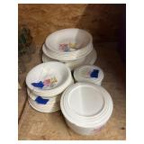 JK Knowles China Matching Plates - Bowls