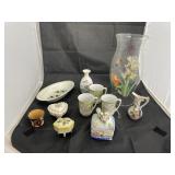 Painted Candle Chimney - Tea Cups - Salts