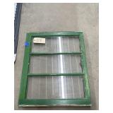 Vintage 3-Pane Window 28"x24"