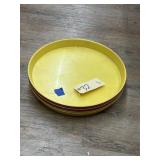 6 Pcs - Red & Yellow Serving Trays