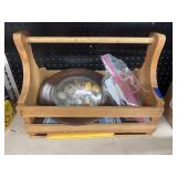 Wood Crate w/Handle - Cookie Cutters