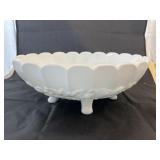 White Glass Fruit Bowl