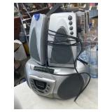 3 Pcs - Audiovox CD/Cassette Player w/Speakers