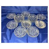 10 - Anchor Hocking Star of David Coasters