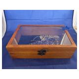 Wood Shadow Box w/Metal Coin Purse - Jewelry