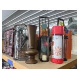 2 Candle Votives - Bud Vase - Large Glass Votive