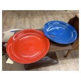 2 Pcs - Metal Serving Trays 18"Dia
