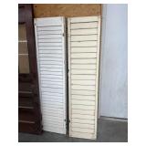 3-Panel Room Divider w/Shutter Shades 17"W