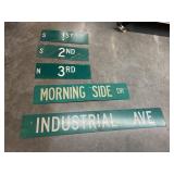 5 - Green Street Signs