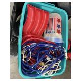 4th of July Dï¿½cor & Lights in Plastic Bin
