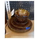11 Pc - Indiana Glass Amber Tiara Teacups